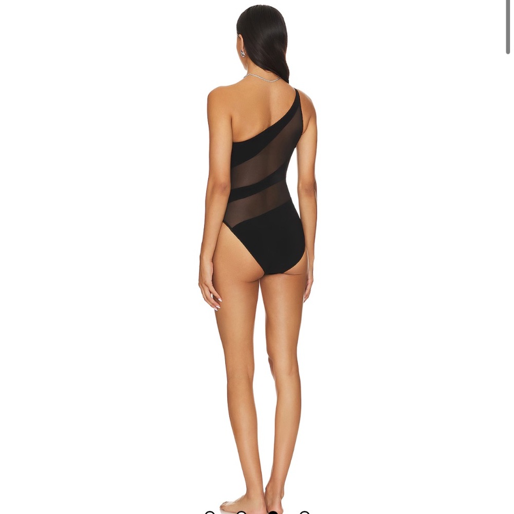 New Norma Kamali Snake Mesh One Piece Swimsuit - Picture 2 of 5